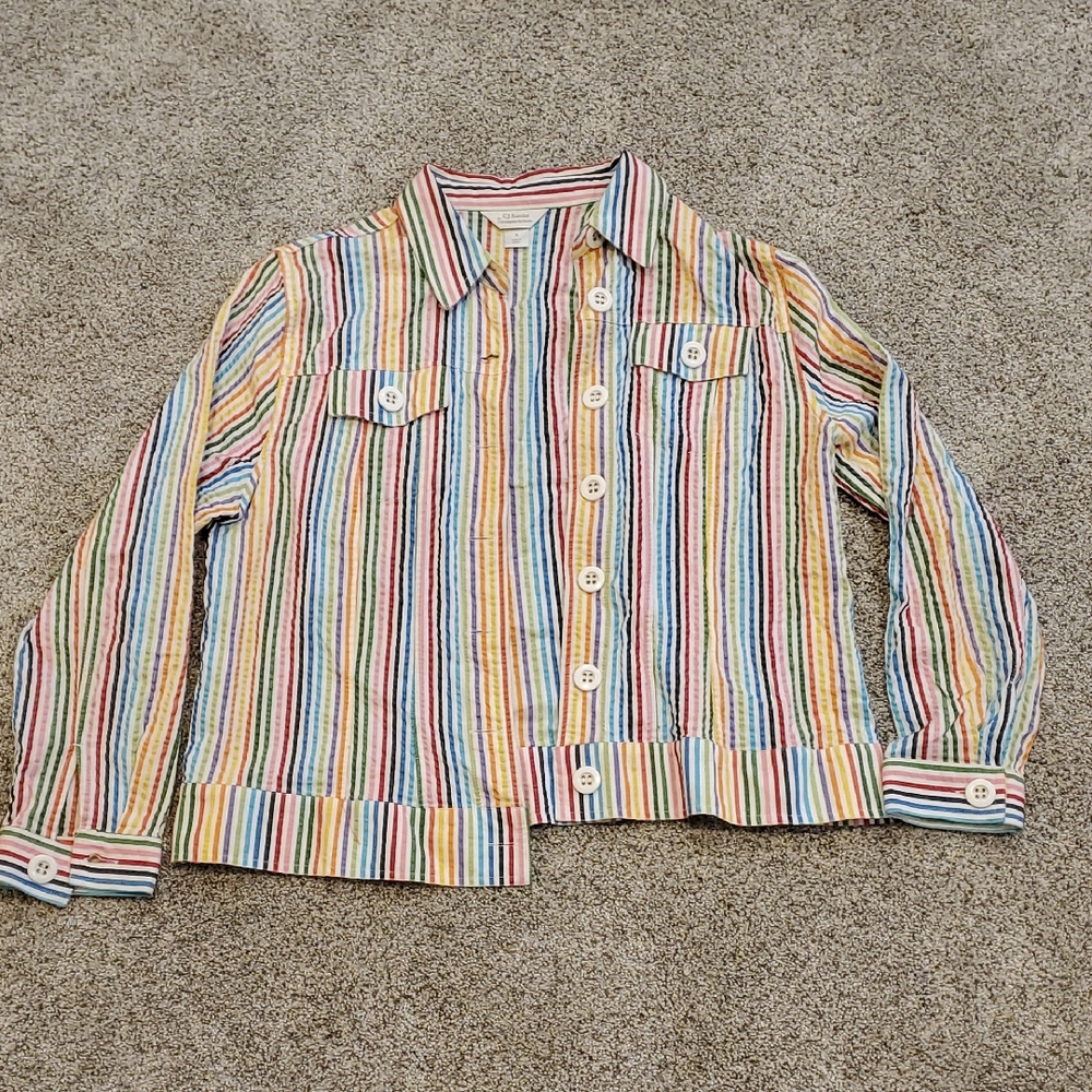 Christopher & Banks Vibrant Striped Shirt